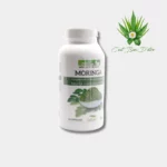Boîte de 120 capsules de Complément Alimentaire Moringa, idéal pour la détoxification et le soutien nutritionnel.